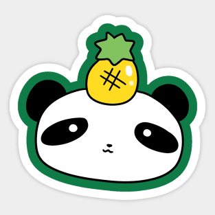 Pineapple Panda Face Sticker